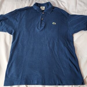 Lacoste Men's Polo Shirt in Navy Blue Size 5 Medium